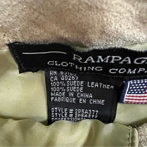 Rampage vintage suede tie front pants. Size 5/6 - Picture 5 of 7